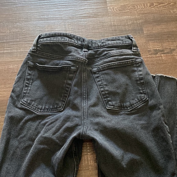 Black denim jeans-raw hem- size 25 - Picture 6 of 6